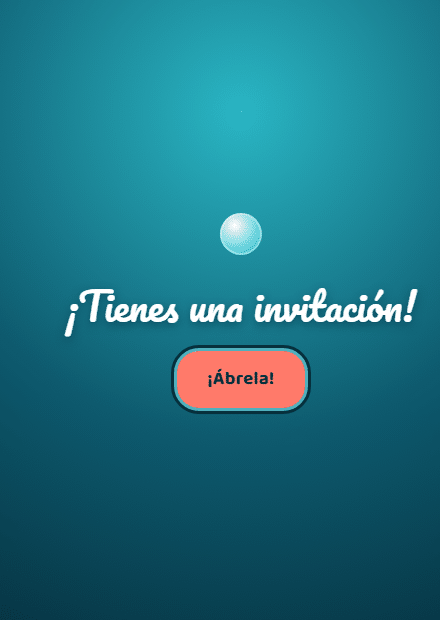 Invitación Bajo el mar