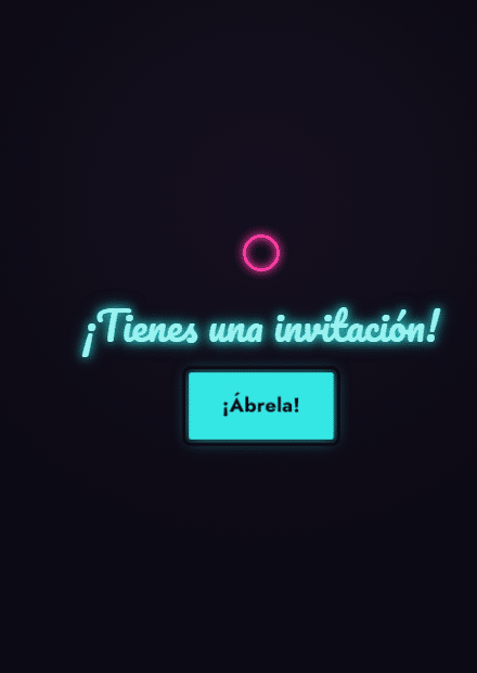 Invitación Neón