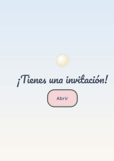 Invitación Nube y Luna